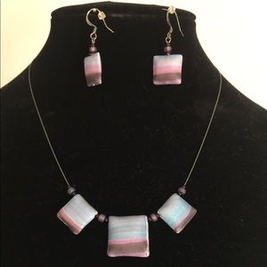 Polymer Clay Necklace & Earrings